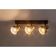 Spot Rabalux SASKIA metal, lemn, negru, maro, E14 - 73057