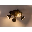 Spot Rabalux SASKIA metal, lemn, negru, maro, E14 - 73058