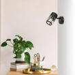 Spot Rabalux VENARO metal, sticla, negru, transparent, E14 - 73059