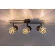 Spot Rabalux VENARO metal, sticla, negru, transparent, E14 - 73061