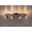 Spot Rabalux VENARO metal, sticla, negru, transparent, E14 - 73062