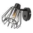 Spot Rabalux EMERENCIA metal, sticla, negru, fumuriu, E14 - 73067
