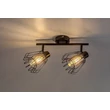 Spot Rabalux EMERENCIA metal, sticla, negru, fumuriu, E14 - 73068
