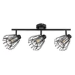 Spot Rabalux EMERENCIA metal, sticla, negru, fumuriu, E14 - 73069