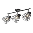 Spot Rabalux EMERENCIA metal, sticla, negru, fumuriu, E14 - 73069