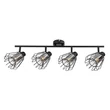 Spot Rabalux EMERENCIA metal, sticla, negru, fumuriu, E14 - 73070