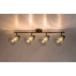 Spot Rabalux EMERENCIA metal, sticla, negru, fumuriu, E14 - 73070