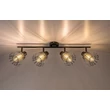 Spot Rabalux EMERENCIA metal, sticla, negru, fumuriu, E14 - 73070