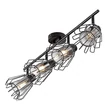 Spot Rabalux EMERENCIA metal, sticla, negru, fumuriu, E14 - 73070