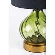 Veioza Rabalux PIRELO metal, sticla, textil, aur, verde, negru, E14 - 74033