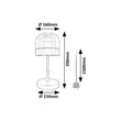 Veioza Rabalux XELIRA metal, sticla, negru, fumuriu, LED, 13W, 3000-4000-6000K, 680Lm - 74037