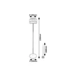 Lampadar Rabalux XELIRA metal, sticla, negru, fumuriu, LED, 20W, 3000-4000-6000K, 1050Lm - 74038
