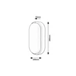 Aplica de perete exterioara Rabalux Hort plastic, alb, LED, 4000K, 15W, 1300lm, IP54 - 7408