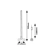 Veioza Rabalux NIVARO metal, acril, negru, alb, LED, 8W, 3000K, 750Lm - 74165