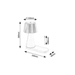Veioza Rabalux ZAVIER plastic, alb, LED, 5W, 220lm, 3000K-4000K-5000K - 74214