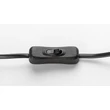 Veioza Rabalux JULES metal, sticla, negru, alb, G9 - 74221