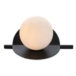 Veioza Rabalux JULES metal, sticla, negru, alb, G9 - 74222