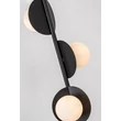 Lampadar Rabalux JULES metal, sticla, negru, alb, G9 - 74223