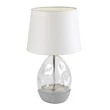 Veioza Rabalux APOLONIA ceramic, sticla, alb, transparent, E27 - 74227