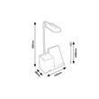 Veioza Rabalux CERIE plastic, negru, alb, LED, 4W, 200lm, 3000K-4000K-6500K - 74232