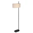 Lampadar Rabalux NARMIN metal, textil, negru, bej, E27 - 74240