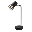 Veioza Rabalux HATICE metal, sticla, negru, fumuriu, E14 - 74278
