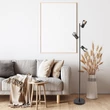 Lampadar Rabalux HATICE metal, sticla, negru, fumuriu, E14 - 74279