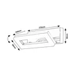 Aplica de perete pentru baie Rabalux BLAS metal, plastic, crom, alb, LED, 4000K, 15W, 1570lm, IP44 - 75019