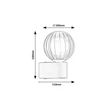 Aplica de perete pentru baie Rabalux COLZAR metal, sticla, negru, transparent, G9, IP44 - 75021