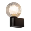 Aplica de perete pentru baie Rabalux COLZAR metal, sticla, negru, transparent, G9, IP44 - 75021