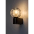 Aplica de perete pentru baie Rabalux COLZAR metal, sticla, negru, transparent, G9, IP44 - 75021