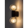 Aplica de perete pentru baie Rabalux COLZAR metal, sticla, negru, transparent, G9, IP44 - 75022