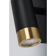 Aplica de perete pentru baie Rabalux KADIR metal, negru, aur, LED, 3W,4000K, 270Lm, IP44 - 75040