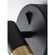 Aplica de perete pentru baie Rabalux KADIR metal, negru, aur, LED, 3W,4000K, 270Lm, IP44 - 75040