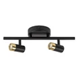 Aplica de perete pentru baie Rabalux KADIR metal, negru, aur, LED, 6W,4000K, 550Lm, IP44 - 75041