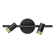 Aplica de perete pentru baie Rabalux KADIR metal, negru, aur, LED, 6W,4000K, 550Lm, IP44 - 75041