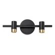 Aplica de perete pentru baie Rabalux KADIR metal, negru, aur, LED, 6W,4000K, 550Lm, IP44 - 75041