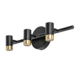 Aplica de perete pentru baie Rabalux KADIR metal, negru, aur, LED, 9W,4000K, 820Lm, IP44 - 75042
