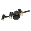 Aplica de perete pentru baie Rabalux KADIR metal, negru, aur, LED, 9W,4000K, 820Lm, IP44 - 75042