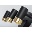 Aplica de perete pentru baie Rabalux KADIR metal, negru, aur, LED, 9W,4000K, 820Lm, IP44 - 75042