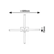 Plafoniera pentru baie Rabalux TILORA metal, plastic, negru, alb, LED, 16W, 4000K, 1350Lm, IP44 - 75046