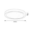 Plafonierade baie  Rabalux SHAUN PLUS plastic, alb, LED, 4000K, 30W, 3000lm, IP44 - 75073
