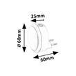 Lampa decor pentru copii Rabalux ZOFE plastic, alb, LED, 0,3W, 3000K, 20Lm - 76000