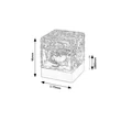 Lampa decor Rabalux CUBIKO plastic, alb, transparent, LED, 1W - 76022