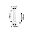 Veioza pentru copii Rabalux POPPILOL metal, sticla, argintiu, transparent, LED, 25W, 3000K, 34Lm - 76026