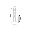 Veioza pentru copii Rabalux LAVASTIC metal, sticla, negru, transparent, LED, 25W, 3000K, 34Lm - 76028