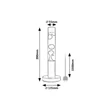 Veioza pentru copii Rabalux LAVASTIC metal, sticla, negru, transparent, LED, 25W, 3000K, 34Lm - 76029