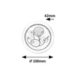 Lampa decor pentru copii Rabalux FROGGO plastic, alb, LED, 0,3W, 6000K, 5Lm - 76071