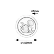 Lampa decor pentru copii Rabalux HEDGY plastic, alb, LED, 0,3W, 6000K, 5Lm - 76072
