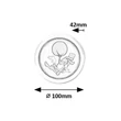 Lampa decor pentru copii Rabalux HOPPLY plastic, alb, LED, 0,3W, 6000K, 5Lm - 76073